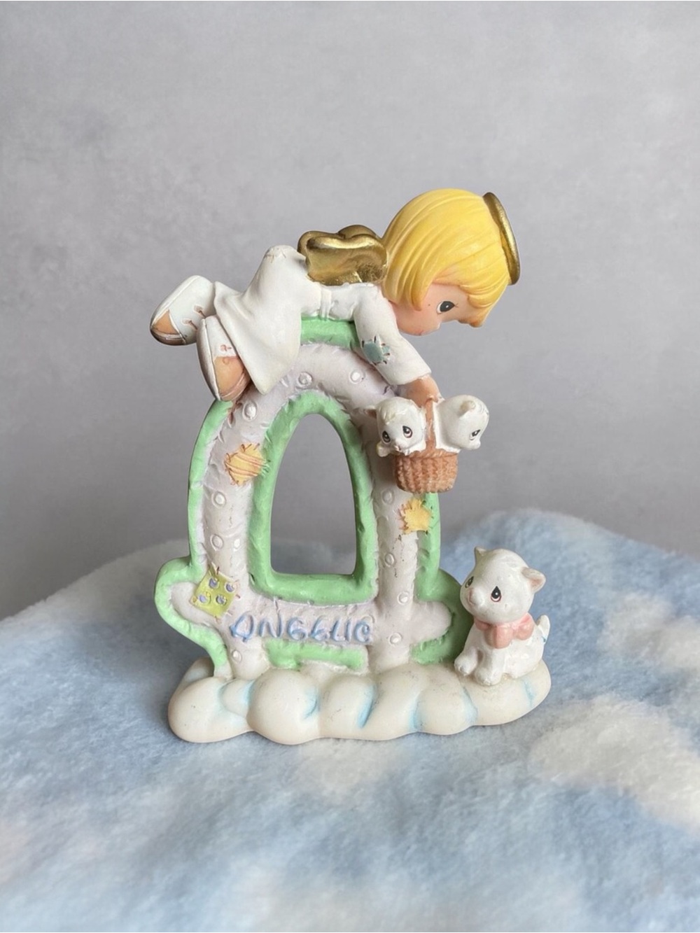 Vintage Precious Moments Enesco 2002 Letter A for Angelic Alphabet Angel